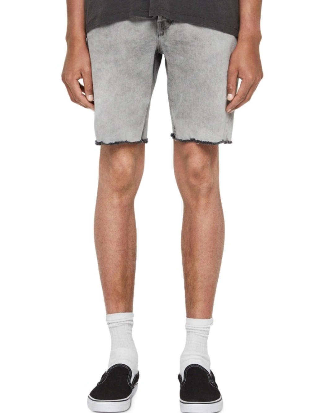 ALLSAINTS Switch Men's Gray Washed Denim Shorts